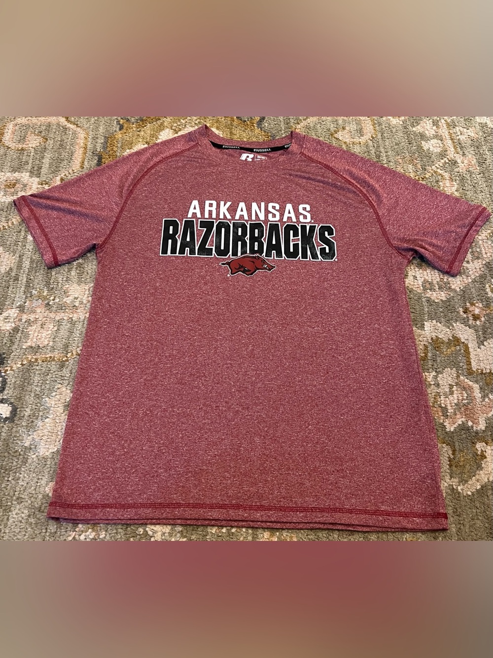 Arkansas Razorbacks Russell Shirt Men’s Size Medium Color Heather Red